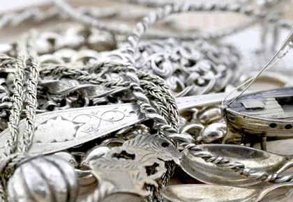 Zilveren producten die mogelijk verkocht kunnen worden bij Zilver Goud Amsterdam